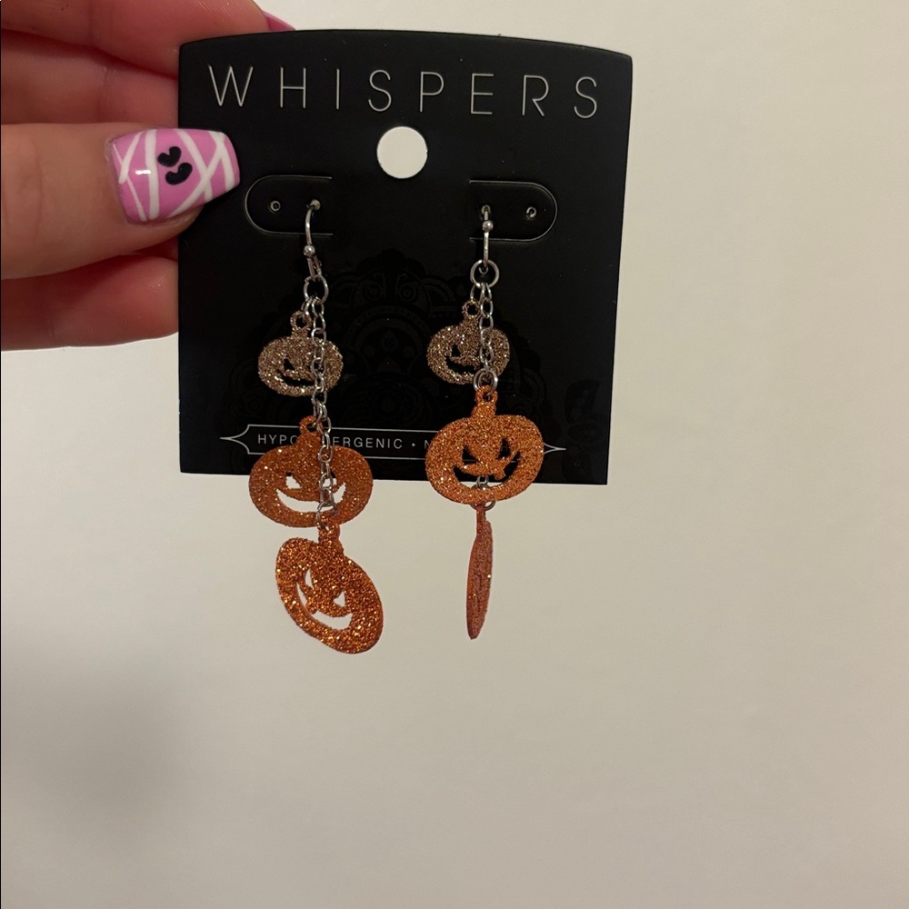 Jack-O-Lantern earrings🎃 - Picture 4 of 6